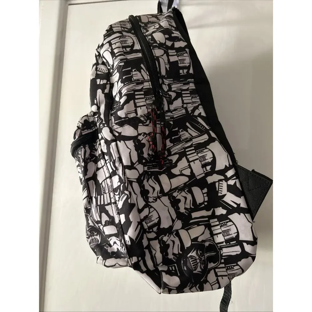 Star Wars Darth Vader Stormtroopers Backpack The Dark Side Black White School